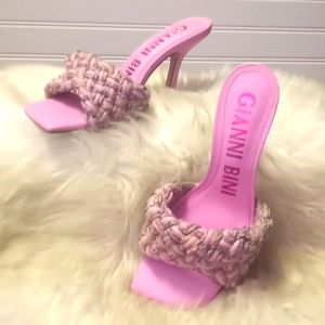 Gianni Bini Braided Stilletos Barbie Pink